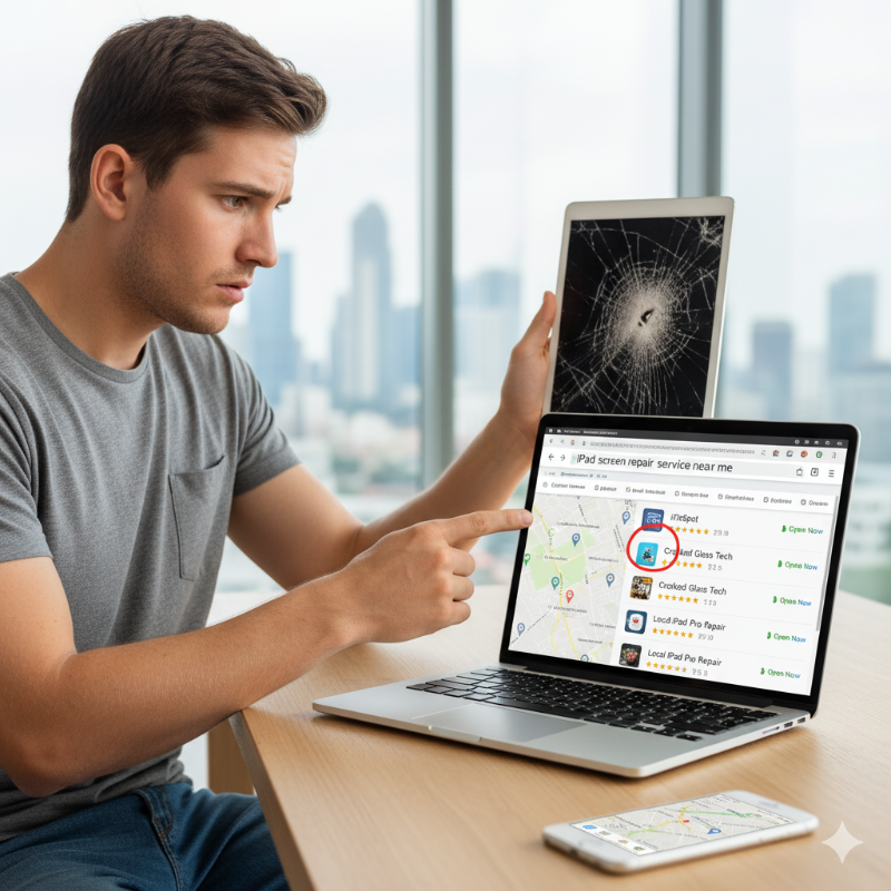 How can I find a reliable iPad screen repair service near me?